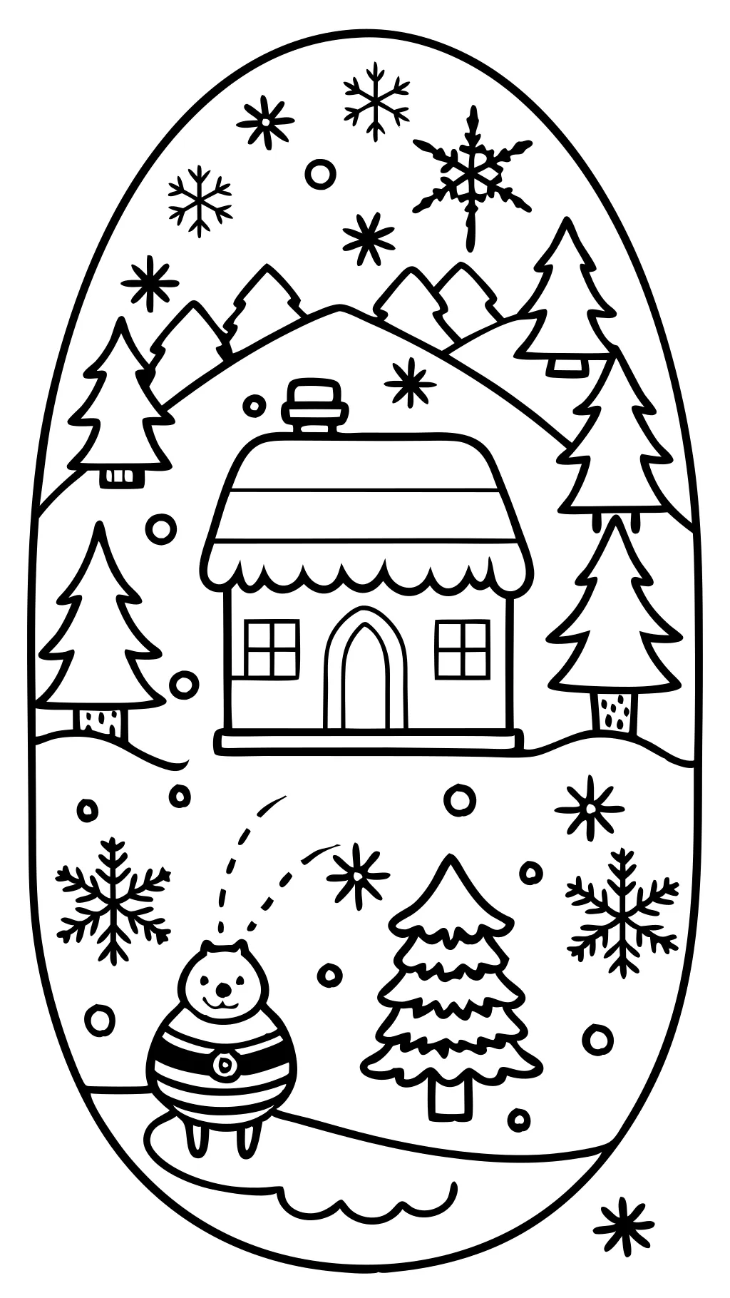 winter coloring pages printable pdf